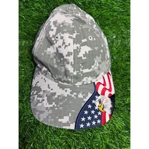 Rock Point Freedom ACU Digital Camo Hat US American Flag Hunts For Healing Cap
